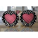 - Supla2li-9233-Gorsel2 - Realhomes  Realhomes Sevgililer Günü Temalı Özel Tasarım Dijital Baskılı Modern 2'li Yuvarlak Servis Altlığı - Supla Realhomes