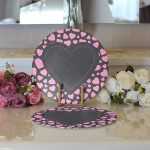 - Supla2li-9238-Gorsel3 - Realhomes  Realhomes Sevgililer Günü Temalı Özel Tasarım Dijital Baskılı Modern 2'li Yuvarlak Servis Altlığı - Supla Realhomes