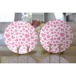 - Supla2li-9239-Gorsel2 - Realhomes Realhomes Sevgililer Günü Temalı Özel Tasarım Dijital Baskılı Modern 2'li Yuvarlak Servis Altlığı - Supla Realhomes