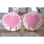 - Supla2li-9240-Gorsel2 - Realhomes Realhomes Sevgililer Günü Temalı Özel Tasarım Dijital Baskılı Modern 2'li Yuvarlak Servis Altlığı - Supla Realhomes