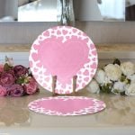 - Supla2li-9240-Gorsel3 - Realhomes Realhomes Sevgililer Günü Temalı Özel Tasarım Dijital Baskılı Modern 2'li Yuvarlak Servis Altlığı - Supla Realhomes