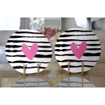 - Supla2li-9248-Gorsel2 - Realhomes Realhomes Sevgililer Günü Temalı Özel Tasarım Dijital Baskılı Modern 2'li Yuvarlak Servis Altlığı - Supla Realhomes