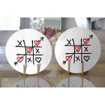 - Supla2li-9252-Gorsel2 - Realhomes Realhomes Sevgililer Günü Temalı Özel Tasarım Dijital Baskılı Modern 2'li Yuvarlak Servis Altlığı - Supla Realhomes