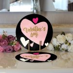 - Supla2li-9255-Gorsel3 - Realhomes Realhomes Sevgililer Günü Temalı Özel Tasarım Dijital Baskılı Modern 2'li Yuvarlak Servis Altlığı - Supla Realhomes