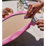 Realhomes Sevgililer Günü Temalı Özel Tasarım Dijital Baskılı Modern 2'li Yuvarlak Servis Altlığı - Supla Realhomes