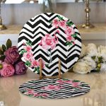 Realhomes Flamingo Desenli Dijital Baskılı Modern 2'li Yuvarlak Servis Altlığı - Supla Realhomes