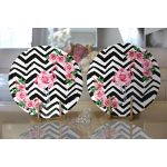 Realhomes Flamingo Desenli Dijital Baskılı Modern 2'li Yuvarlak Servis Altlığı - Supla Realhomes