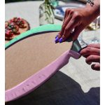 - Supla2li-9280-Gorsel4 - Realhomes Realhomes Hello Beautiful Mavi & Pembe Dijital Baskılı Modern 2'li Yuvarlak Servis Altlığı - Supla Realhomes