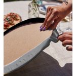 Realhomes Hello Beautiful Siyah & Beyaz Dijital Baskılı Modern 2'li Yuvarlak Servis Altlığı - Supla Realhomes