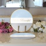 - Supla2li-9284-Gorsel3 - Realhomes Realhomes Hello Beautiful Mavi & Gri Dijital Baskılı Modern 2'li Yuvarlak Servis Altlığı - Supla Realhomes