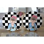 - Supla2li-9301-Gorsel2 - Realhomes Realhomes Dama Zeminli Fotoğraf Çeken Kız Tasarımlı 2'li Yuvarlak Servis Altlığı - Supla Realhomes