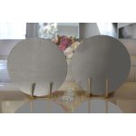 - Supla2li-954-Gorsel2 - Realhomes  Realhomes Gri Dijital Baskılı Modern 2'li Yuvarlak Servis Altlığı - Supla Realhomes