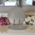 - Supla2li-954-Gorsel3 - Realhomes  Realhomes Gri Dijital Baskılı Modern 2'li Yuvarlak Servis Altlığı - Supla Realhomes