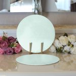 Realhomes Mint Yeşili Renkli Dijital Baskılı Modern 2'li Yuvarlak Servis Altlığı - Supla Realhomes