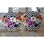 - Supla2li-970-Gorsel2 - Realhomes Realhomes Çiçek Desen Dijital Baskılı Modern 2'li Yuvarlak Servis Altlığı - Supla Realhomes