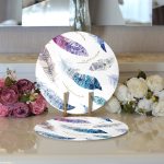 - Supla2li-978-Gorsel3 - Realhomes  Realhomes Dijital Baskılı Kılı Modern 2'li Yuvarlak Servis Altlığı - Supla Realhomes