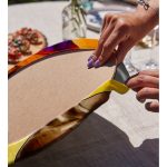 Realhomes Afrika Kadın Tasarımlı Dijital Baskılı Modern 2'li Yuvarlak Servis Altlığı - Supla Realhomes