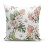 - Rh-K10000-Gorsel1 - Realhomes  Tropik Yaprak Motifli Dijital Baskılı Modern Yastık Kırlent Kılıfı Realhomes