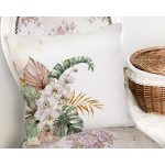 Tropik Yaprak Motifli Dijital Baskılı Dekoratif Yastık Kırlent Kılıfı Realhomes