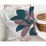Özel Tasarım Yaprak Motifli Dijital Baskılı Dekoratif Yastık Kırlent Kılıfı Realhomes