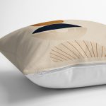 - Rh-K10019-Gorsel3 - Realhomes  Krem Zeminli Minimalist Tasarımlı Dijital Baskılı Dekoratif Yastık Kırlent Kılıfı Realhomes