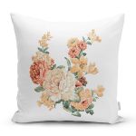 Gül Tasarımlı Dijital Baskılı Modern Yastık Kırlent Kılıfı Realhomes