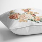 Gül Tasarımlı Dijital Baskılı Modern Yastık Kırlent Kılıfı Realhomes
