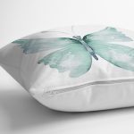 - Rh-K10036-Gorsel3 - Realhomes Beyaz Zemin Mavi Kelebek Motifli Dijital Baskılı Dekoratif Yastık Kırlent Kılıfı Realhomes