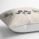 - Rh-K10042-Gorsel3 - Realhomes Krem Zeminli Çiçek Tasarımlı Dijital Baskılı Modern Yastık Kırlent Kılıfı Realhomes