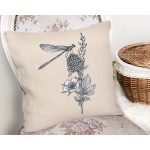 - Rh-K10064-Gorsel2 - Realhomes Krem Zemin Karakalem Çizimli Dijital Baskılı Modern Yastık Kırlent Kılıfı Realhomes