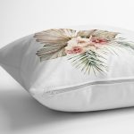 Egzotik Yaprak Tasarımlı Dijital Baskılı Dekoratif Yastık Kırlent Kılıfı Realhomes