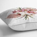 Egzotik Yaprak Tasarımlı Dijital Baskılı Modern Yastık Kırlent Kılıfı Realhomes