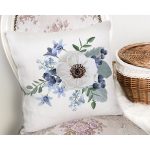 - Rh-K10072-Gorsel2 - Realhomes Beyaz Gül Tasarımlı Dijital Baskılı Modern Yastık Kırlent Kılıfı Realhomes