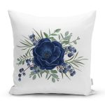 - Rh-K10074-Gorsel1 - Realhomes Pastel Mavi Gül Desenli Dijital Baskılı Modern Yastık Kırlent Kılıfı Realhomes