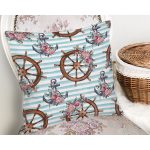 - Rh-K10086-Gorsel2 - Realhomes Mavi Çizgili Çapa & Dümen Motifli Dijital Baskılı Modern Yastık Kırlent Kılıfı Realhomes