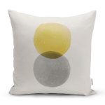 Güneş & Ay Sanatsal Çizimli Dijital Baskılı Dekoratif Yastık Kırlent Kılıfı Realhomes