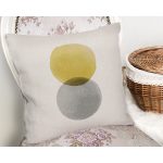 Güneş & Ay Sanatsal Çizimli Dijital Baskılı Dekoratif Yastık Kırlent Kılıfı Realhomes