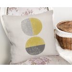 Güneş & Ay Sanatsal Çizimli Dijital Baskılı Modern Yastık Kırlent Kılıfı Realhomes