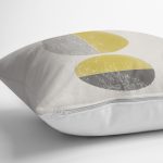 Güneş & Ay Sanatsal Çizimli Dijital Baskılı Modern Yastık Kırlent Kılıfı Realhomes