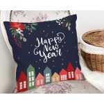- Rh-K10103-Gorsel2 - Realhomes  Happy New Year Tasarımlı Dijital Baskılı Dekoratif Yastık Kırlent Kılıfı Realhomes