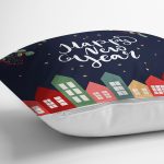 - Rh-K10103-Gorsel3 - Realhomes  Happy New Year Tasarımlı Dijital Baskılı Dekoratif Yastık Kırlent Kılıfı Realhomes
