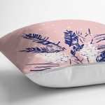 Pembe Zemin Özel Tasarımlı Dijital Baskılı Modern Yastık Kırlent Kılıfı Realhomes