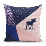 Renkli Zemin Özel Tasarımlı Dijital Baskılı Modern Yastık Kırlent Kılıfı Realhomes