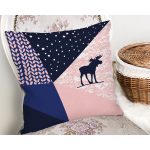 Renkli Zemin Özel Tasarımlı Dijital Baskılı Modern Yastık Kırlent Kılıfı Realhomes