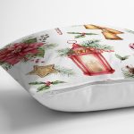 - Rh-K10132-Gorsel3 - Realhomes  Şamdan Tasarımlı Yılbaşı Konseptli Dijital Baskılı Modern Yastık Kırlent Kılıfı Realhomes