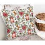 - Rh-K10133-Gorsel2 - Realhomes  Şamdan Tasarımlı Yılbaşı Konseptli Dijital Baskılı Dekoratif Yastık Kırlent Kılıfı Realhomes