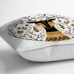 Sevimli Geyik Motifli Dijital Baskılı Modern Yastık Kırlent Kılıfı Realhomes