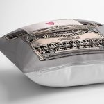 - Rh-K10142-Gorsel3 - Realhomes  Gri Zemin Antika Daktilo Çizimli Dijital Baskılı Modern Yastık Kırlent Kılıfı Realhomes