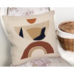 Boho Çizimli Özel Tasarımlı Dijital Baskılı Dekoratif Yastık Kırlent Kılıfı Realhomes