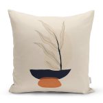 - Rh-K10150-Gorsel1 - Realhomes  Boho Çizimli Özel Tasarımlı Dijital Baskılı Modern Yastık Kırlent Kılıfı Realhomes